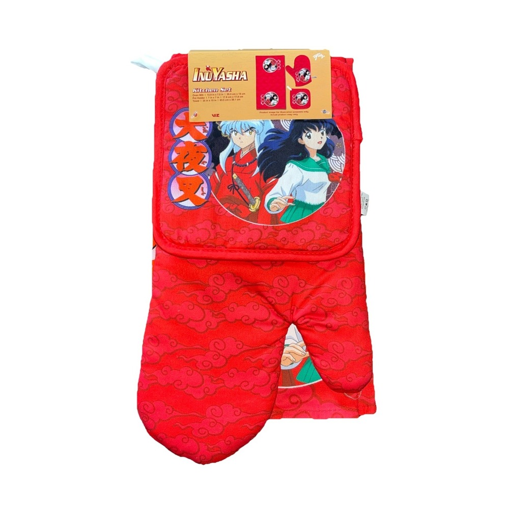 Inuyasha Kitchen Set Gift NEW Boxlunch Towel Mitt Anime Manga Collectible Gift